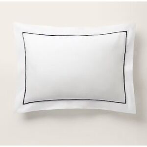 Ralph Lauren Palmer Percale Organic Cotton Standard Sham Pillowcase Polo Navy‎